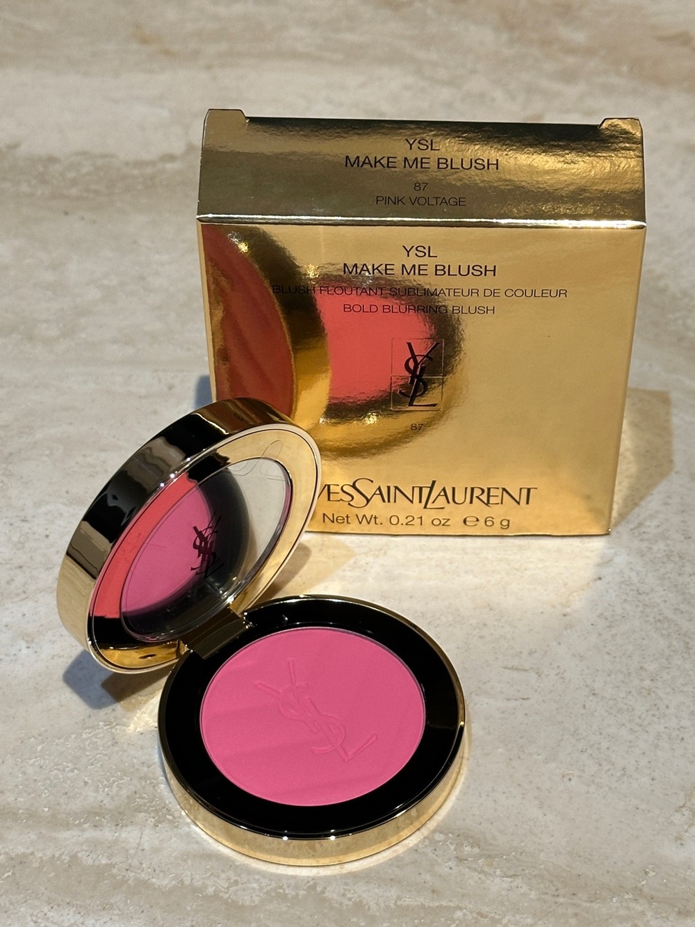 YSL Make Me Blush 87 Pink Voltage